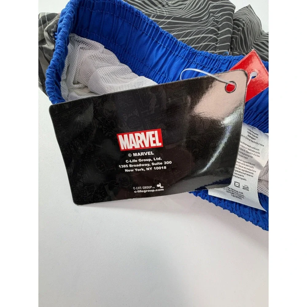 Marvel‎ Avengers Boys Swim Trunk Size 7 New With Tags NWT UV Protection Graphic